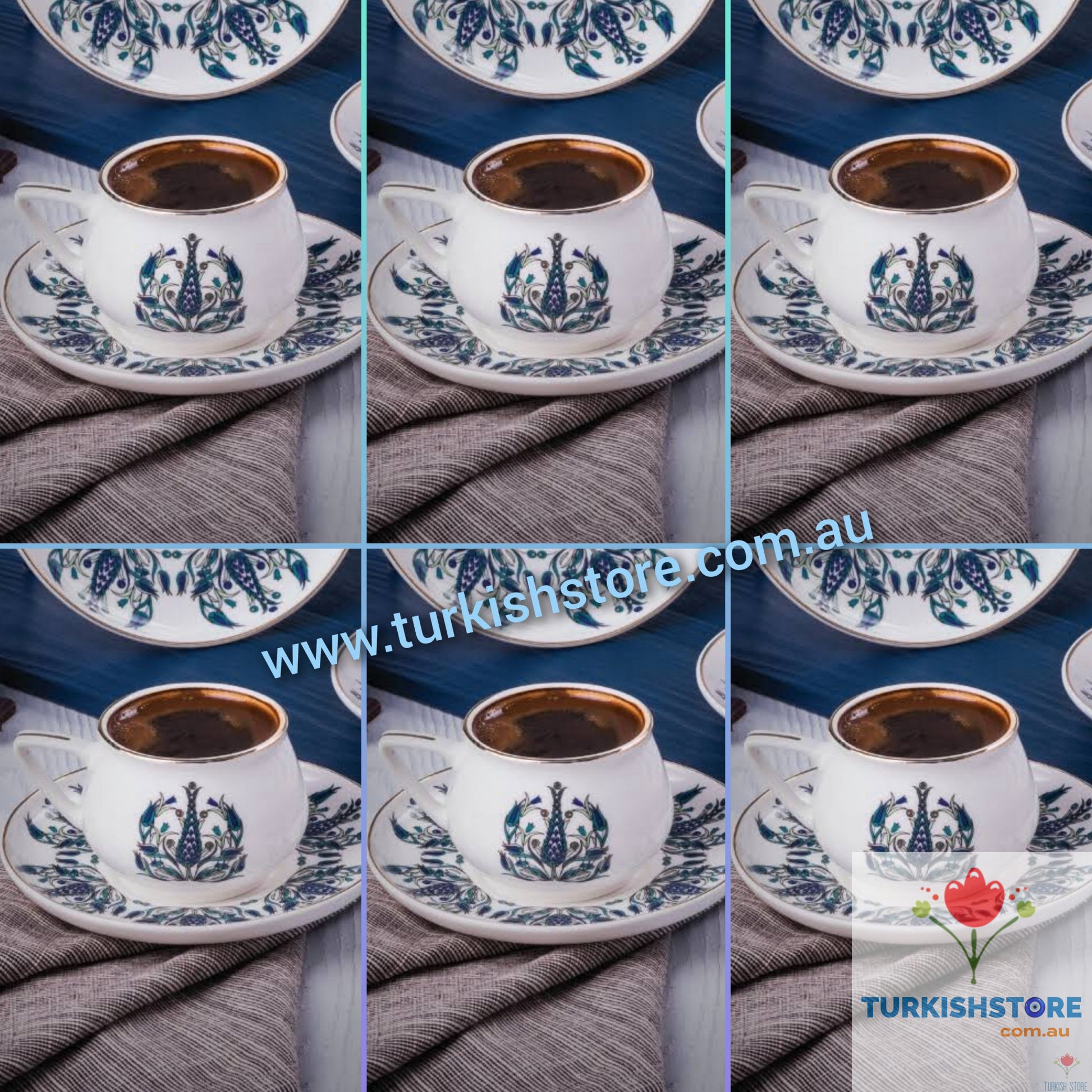 Blue Tulip Special Expresso Coffee Cup Set