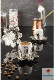 Atatürk Singed 12 Pieces porce coffee set,  Coffee Cup Set
