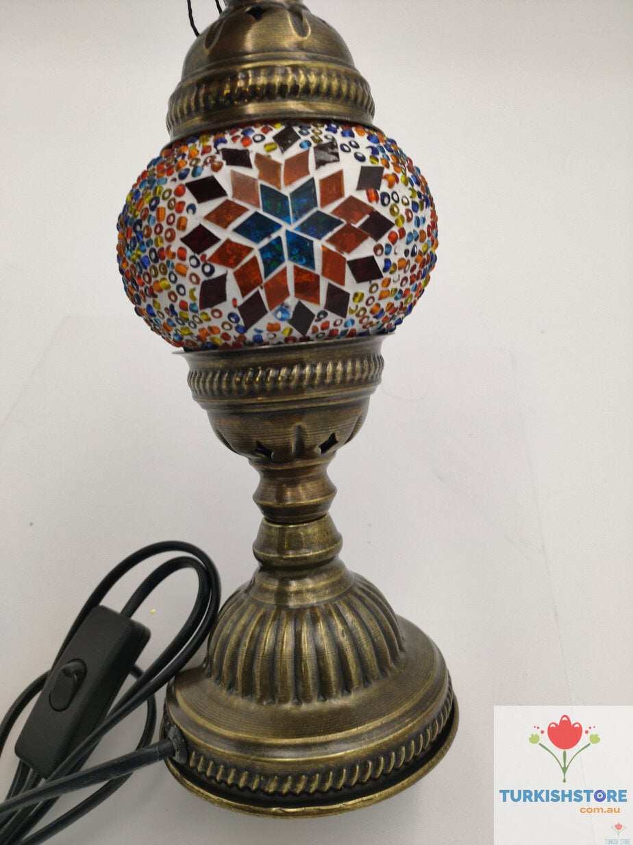 Handmade Turkish Mosaic Glass Table Lamp