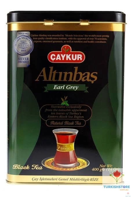 Altinbas Turkish Tea by Caykur: Caykur Altinbas Bergamot Tea (Tin) 400gr