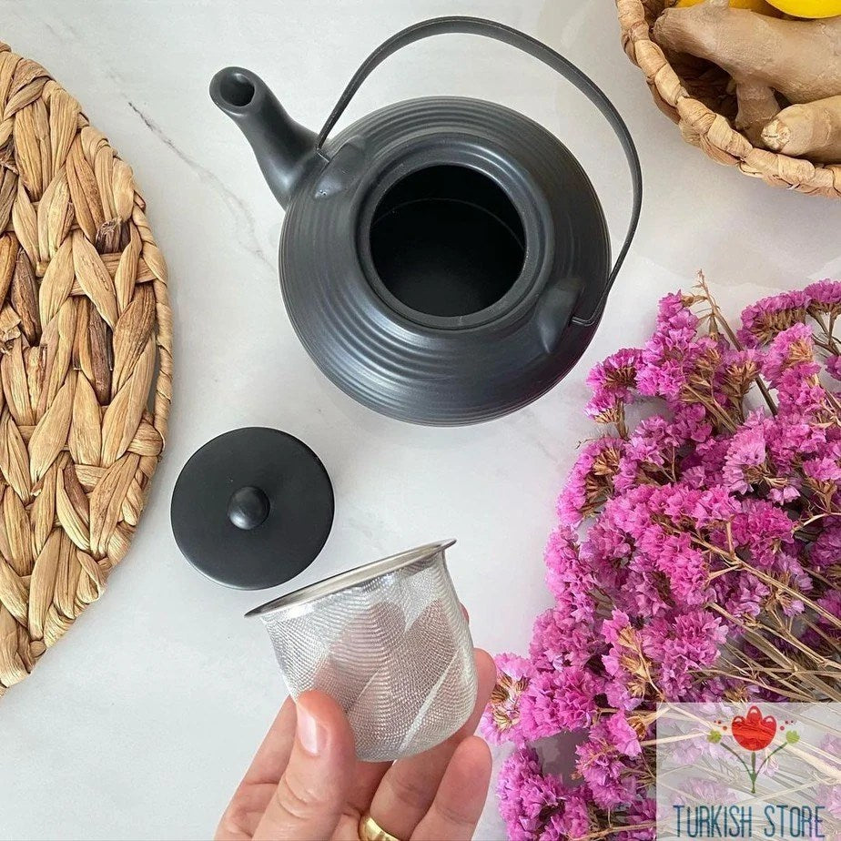 Ceramic Herbal Teapot -Kettle - 700ml