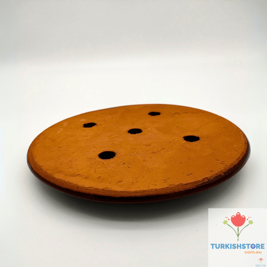 Clay Pot Lid Cover for Dolma, Grape Leaf Cooking, and Grill Press.