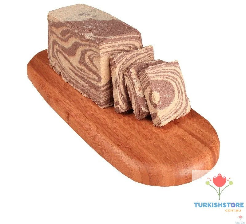 Halva- Traditional Turkish Dessert with Tahini, Cocoa & Roasted Pistachios – 350 g