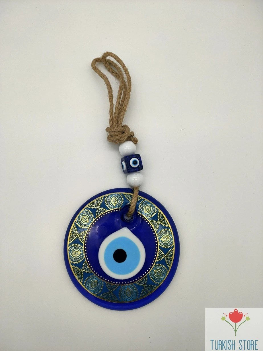 Blue Evil Eye Hanging Decoration Turkish Lucky Amulet Wall Home Decor  Pendant Ornament 10 cm