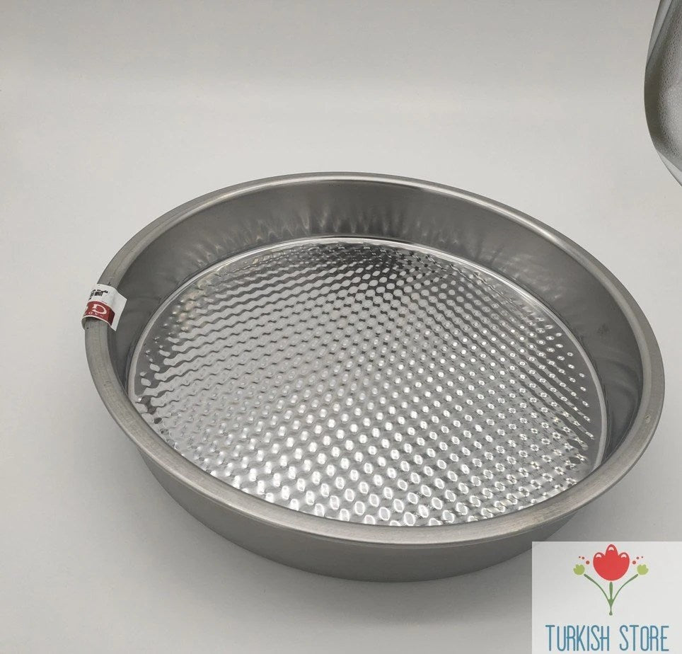 Cig Kofte Tepsisi-Stainless Steel Raw Meatball Tray- 33 cm