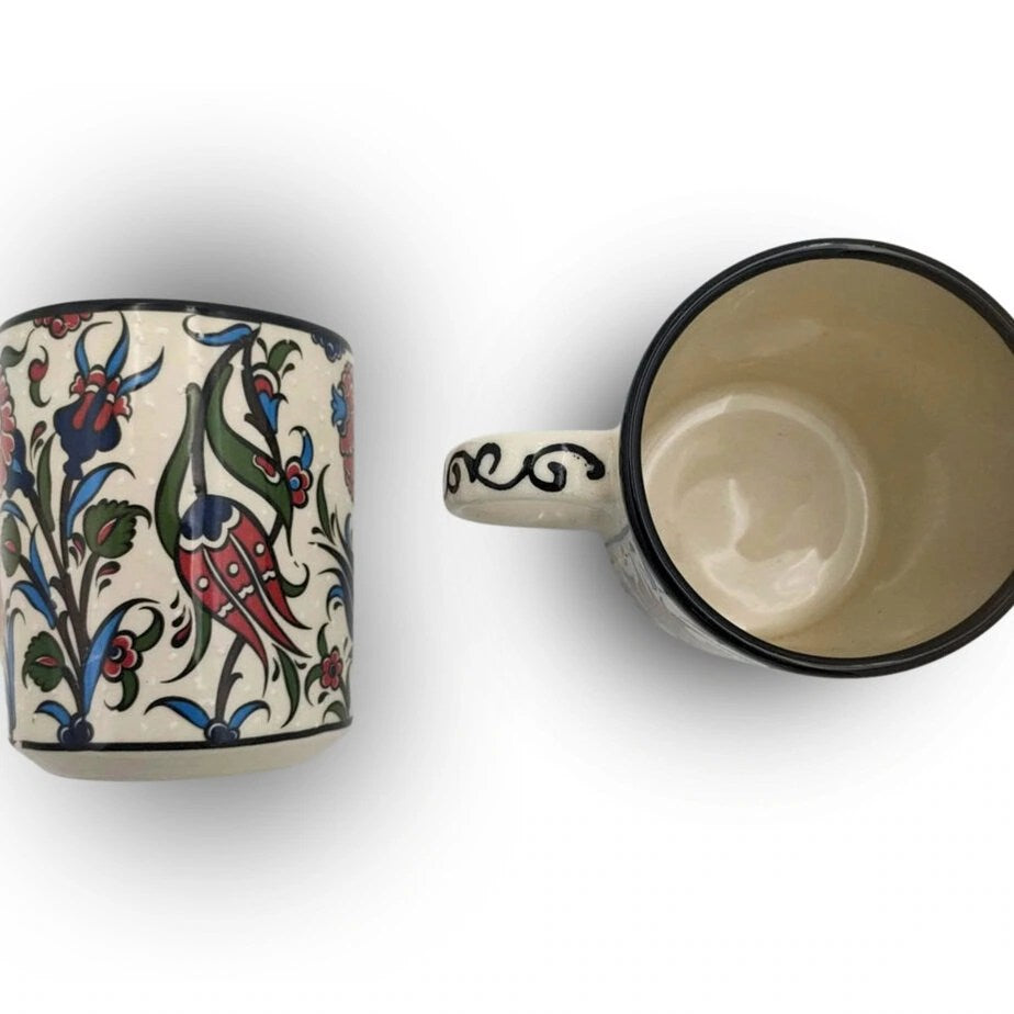 Turkish Coffee Mug Handcrafted Set of 2.