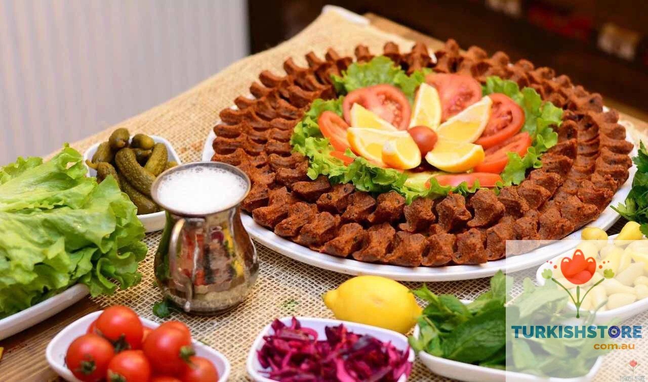 Cig Kofte Tepsisi-Stainless Steel Raw Meatball Tray- 33 cm