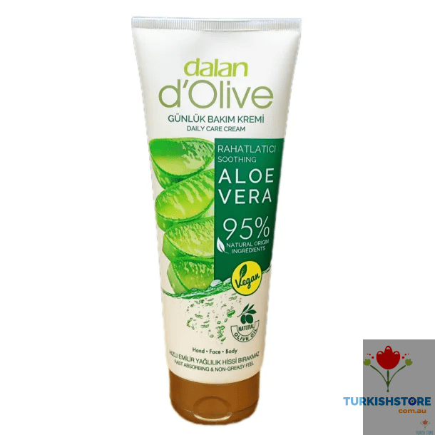 Dalan d'Olive Nourishing Cream 250ml | Aloe & Olive Oil - Turkish Store Australia