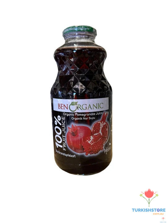 BenOrganic Organic Fruit Juice 946ml – Red Mix, Pomegranate & Sour Cherry